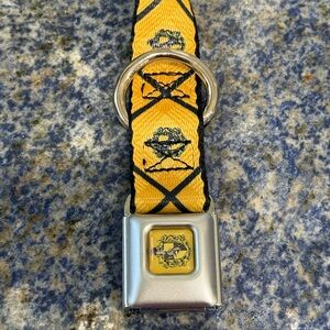 Buckle-Down Yellow and Black Harry Potter Huffelpuff Crest Dog Collar